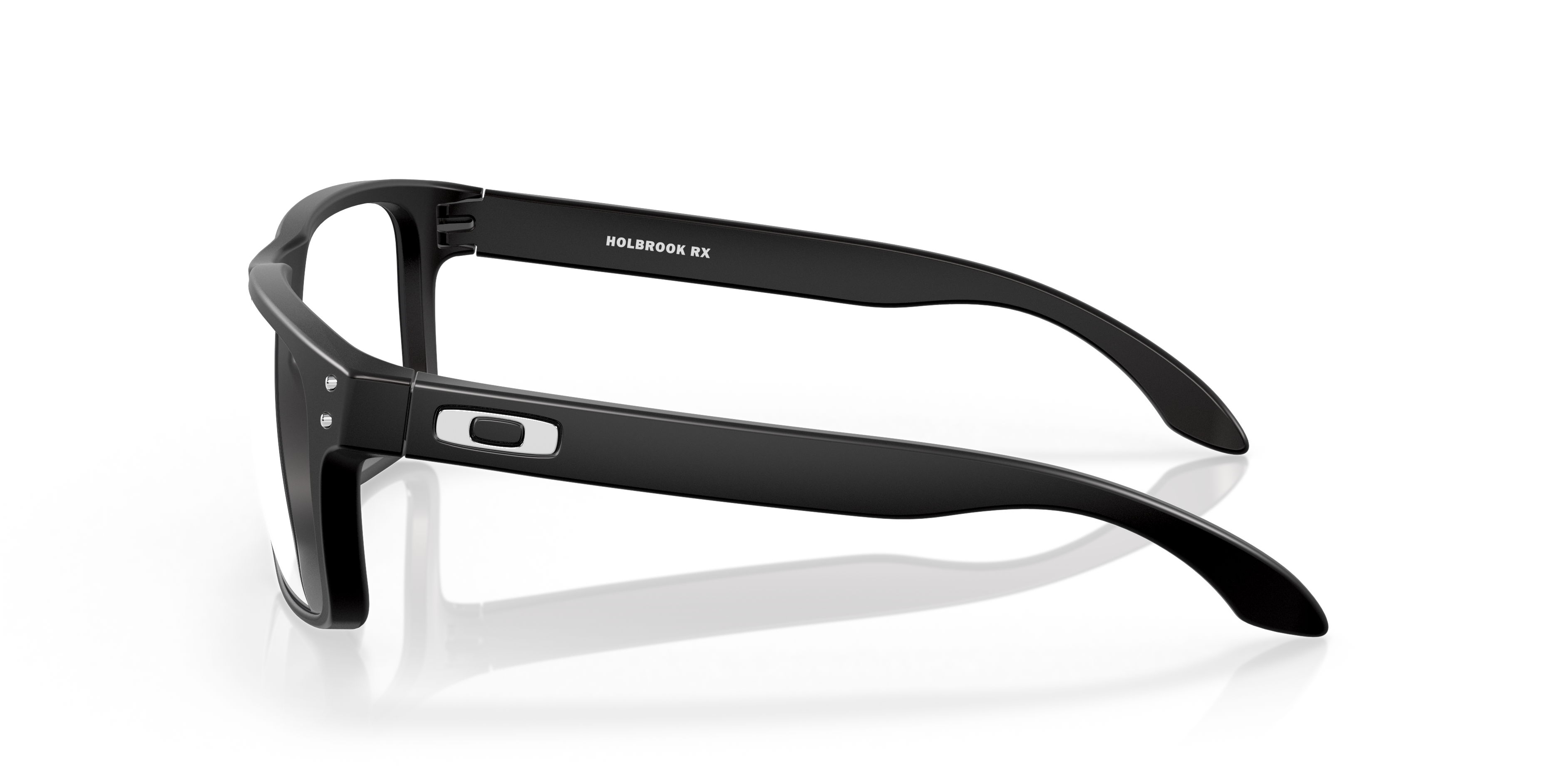Oakley OX8156 Holbrook Men's Square Eyeglass Frames - Polished Black Clear Frame