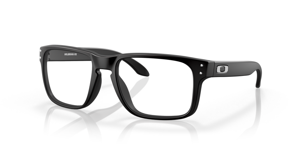 Oakley OX8156 Holbrook Men's Square Eyeglass Frames - Polished Clear Frame