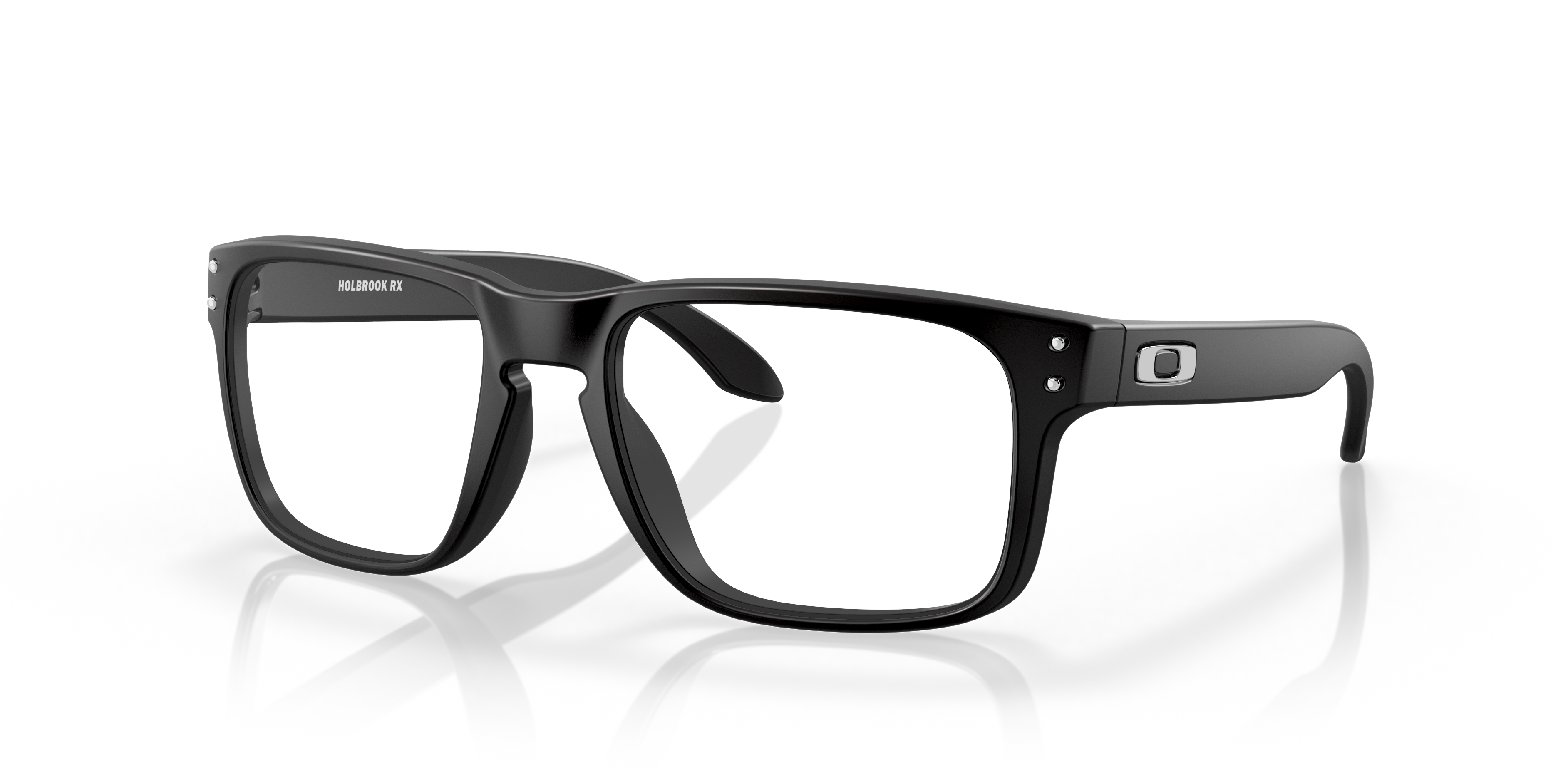 Oakley OX8156 Holbrook Men's Square Eyeglass Frames - Polished Clear Frame