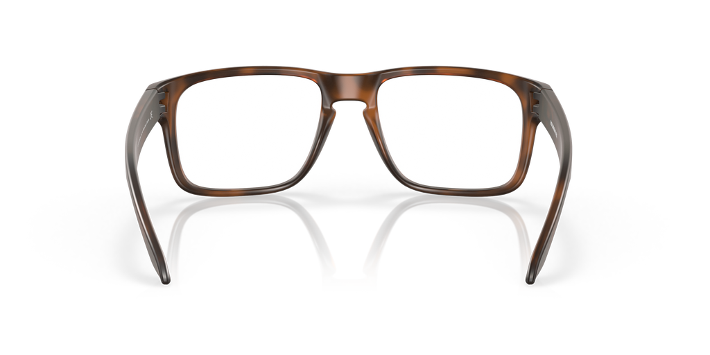 Oakley OX8156 Holbrook Men's Square Eyeglass Frames - Polished Black Clear Frame