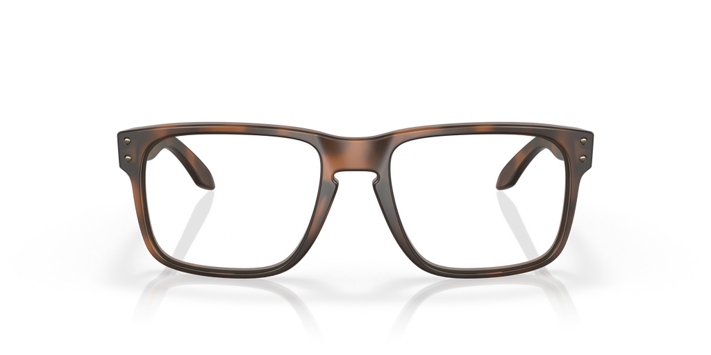 Oakley OX8156 Holbrook Men's Square Eyeglass Frames - Matte Brown Tortoise Frame