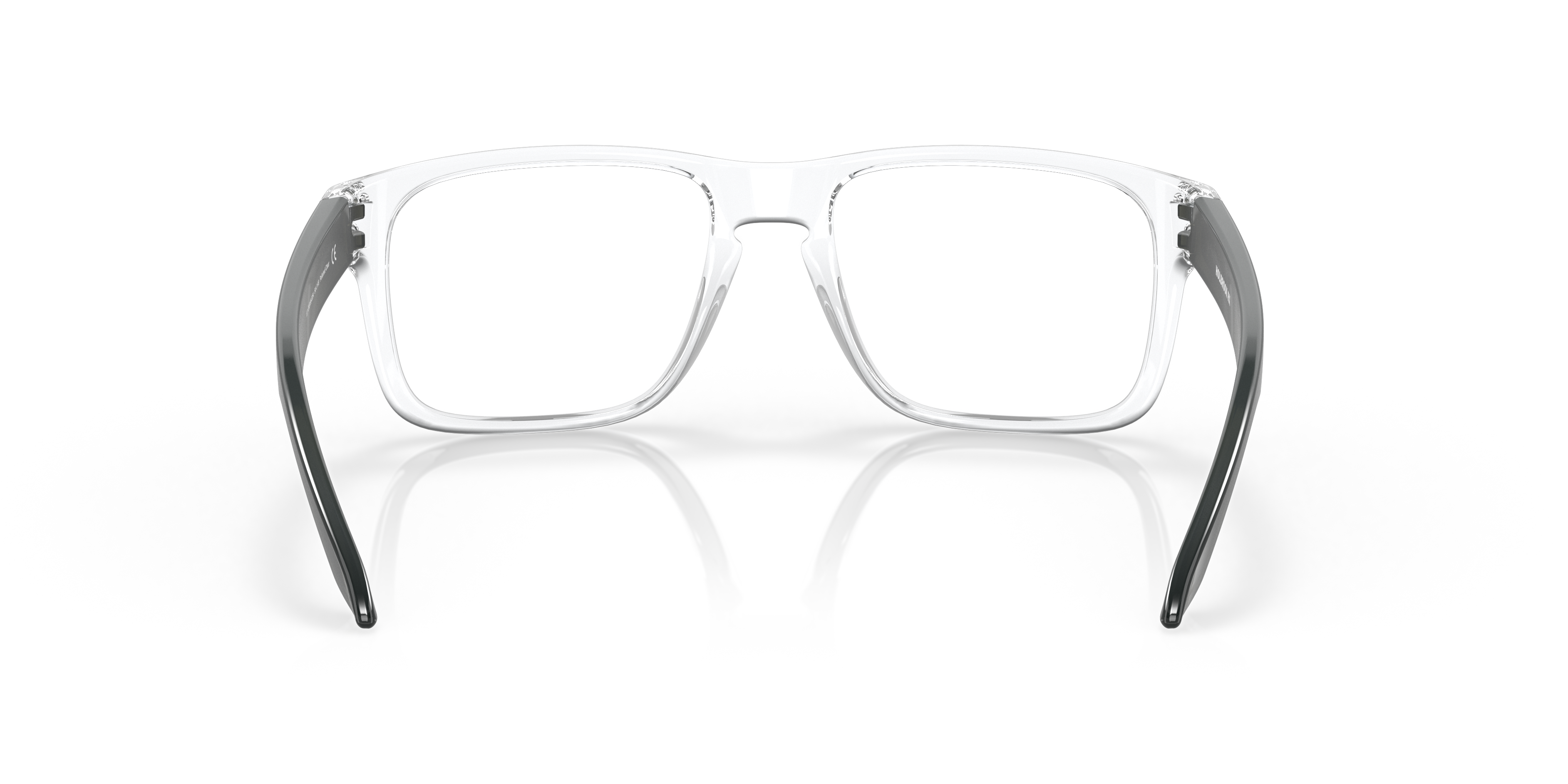 Oakley OX8156 Holbrook Men's Square Eyeglass Frames - Polished Black Clear Frame