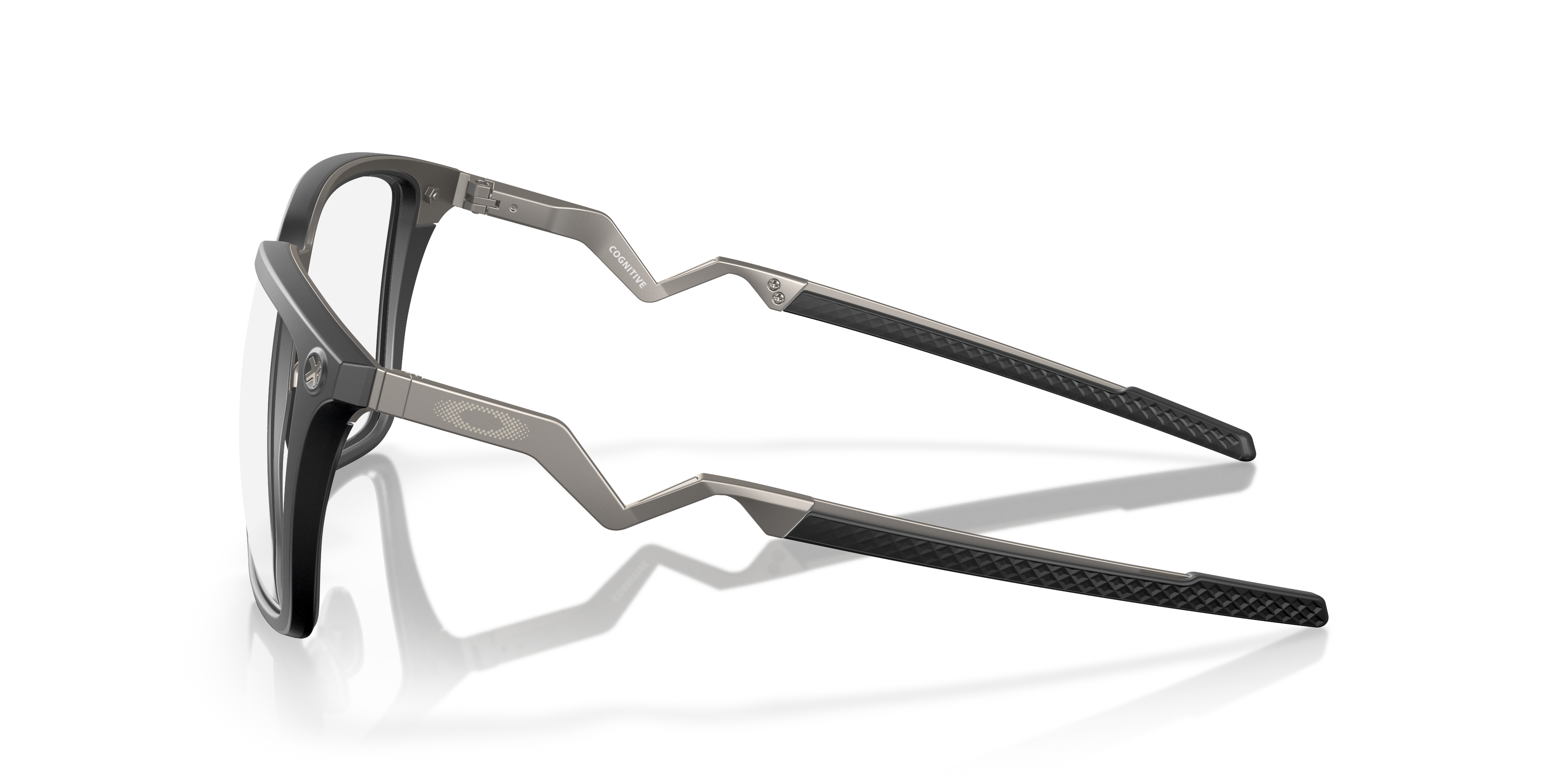Oakley OX8162 Cognitive Men's Rectangle Eyeglass Frames - Satin Grey Smoke Frame