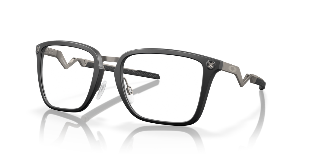 Oakley OX8162 Cognitive Men's Rectangle Eyeglass Frames - Satin Grey Smoke Frame