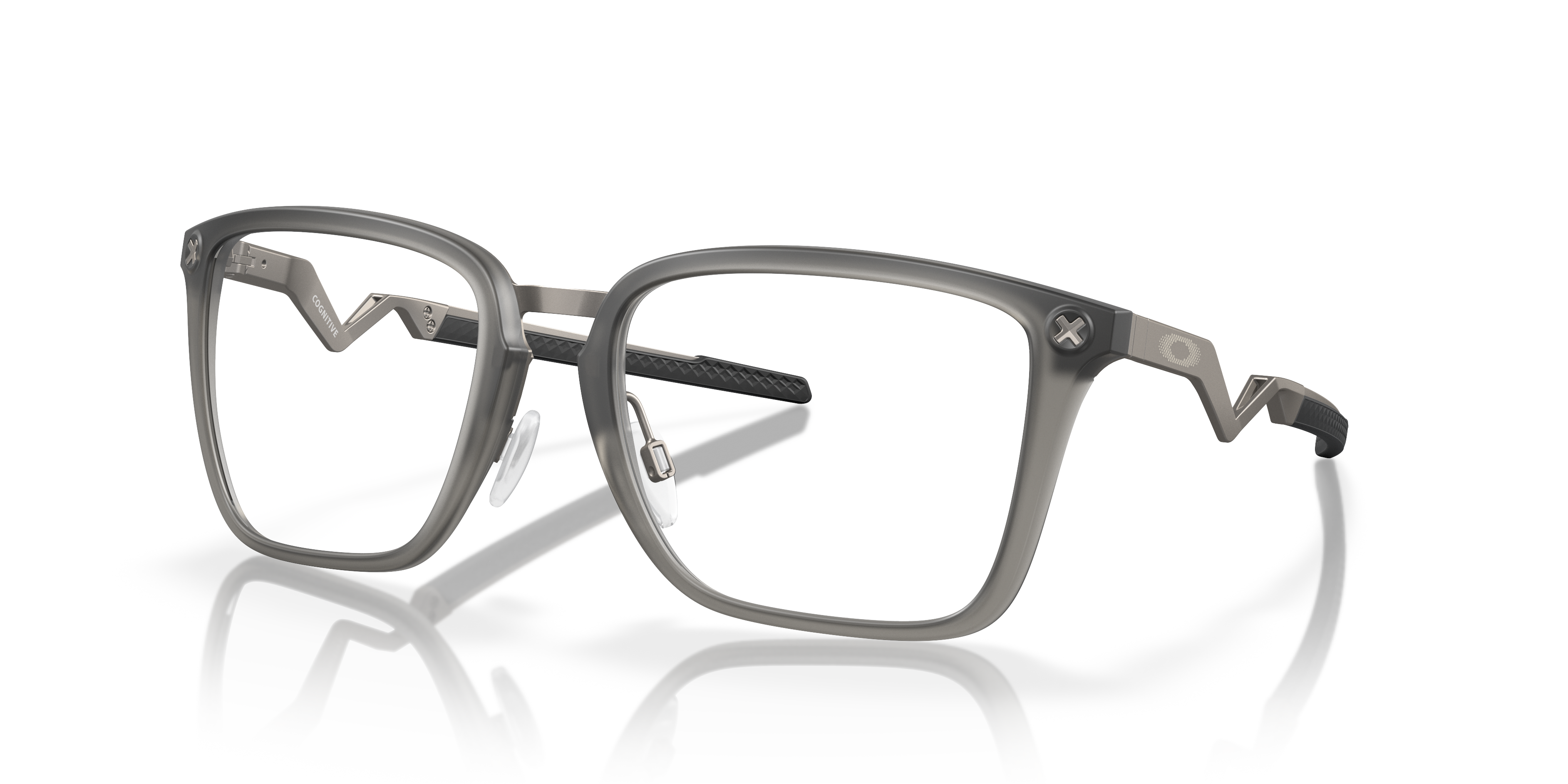 Oakley OX8162 Cognitive Men's Rectangle Eyeglass Frames - Satin Black Frame
