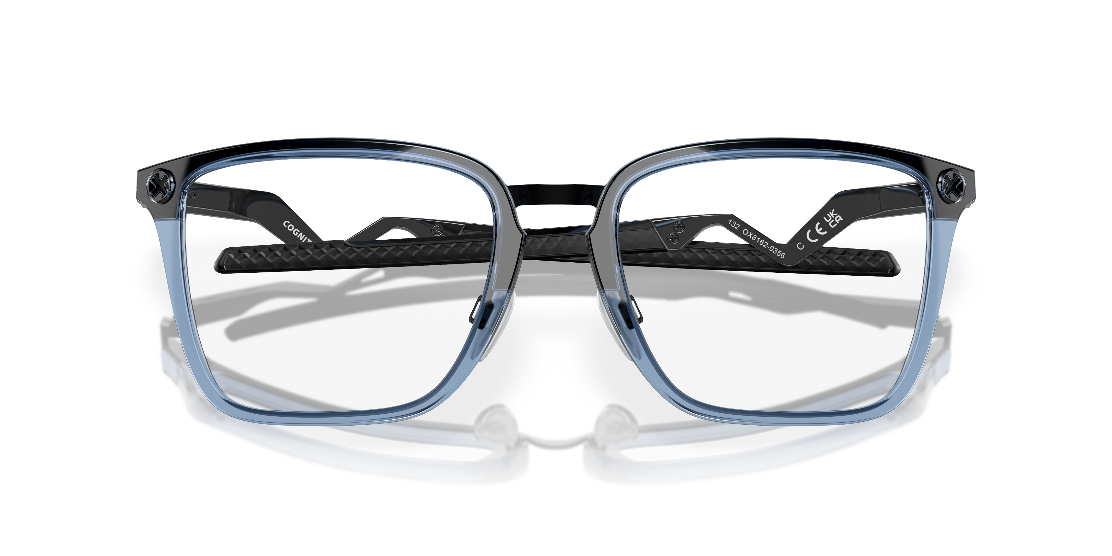 Oakley OX8162 Cognitive Men's Rectangle Eyeglass Frames - Satin Black Frame