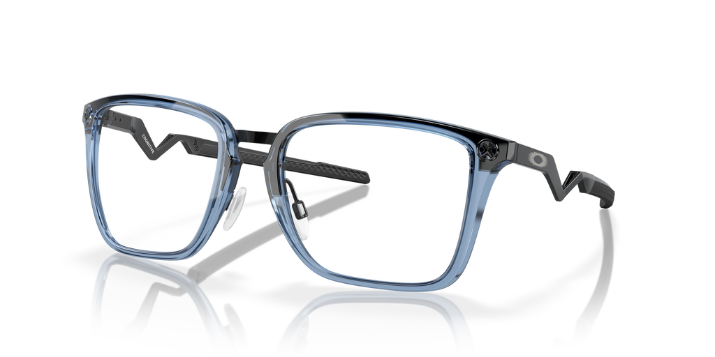 Oakley OX8162 Cognitive Men's Rectangle Eyeglass Frames - Satin Grey Smoke Frame