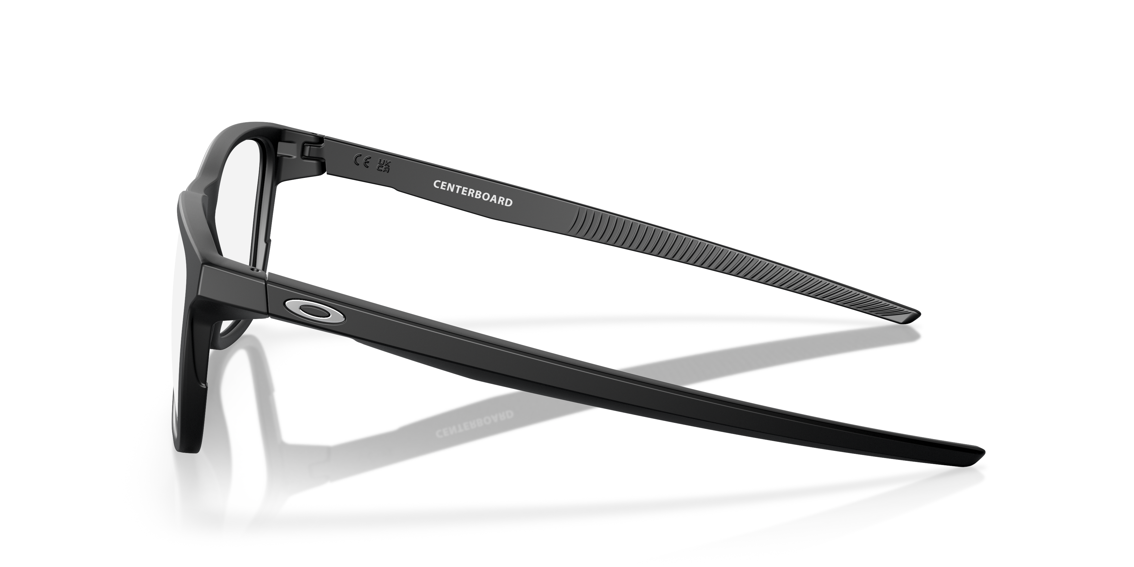 Oakley OX8163 Centerboard Men's Round Eyeglass Frames - Polished Clear Frame