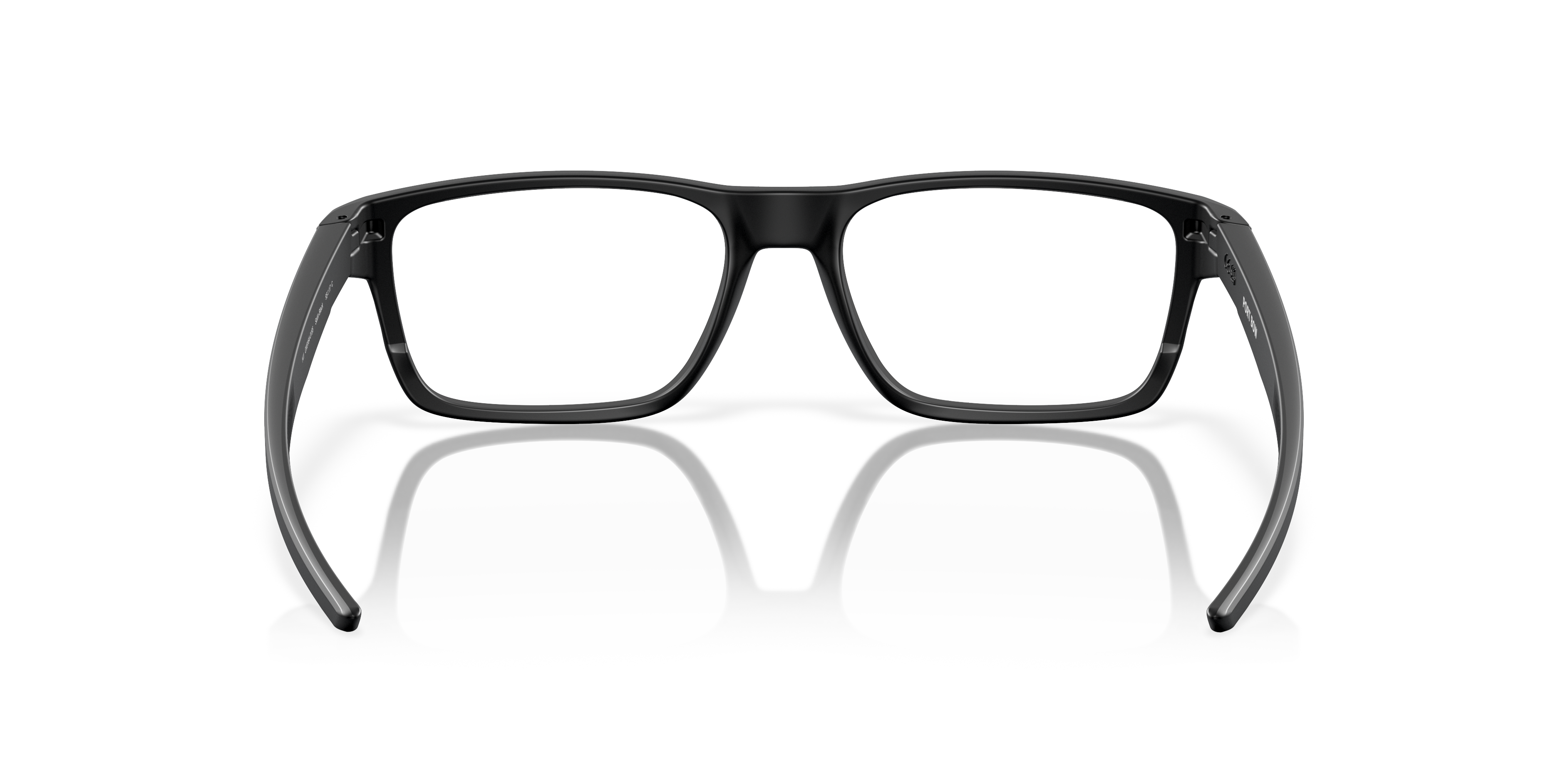 Oakley OX8164 Port Bow Men's Rectangle Eyeglass Frames - Polished Clear Frame
