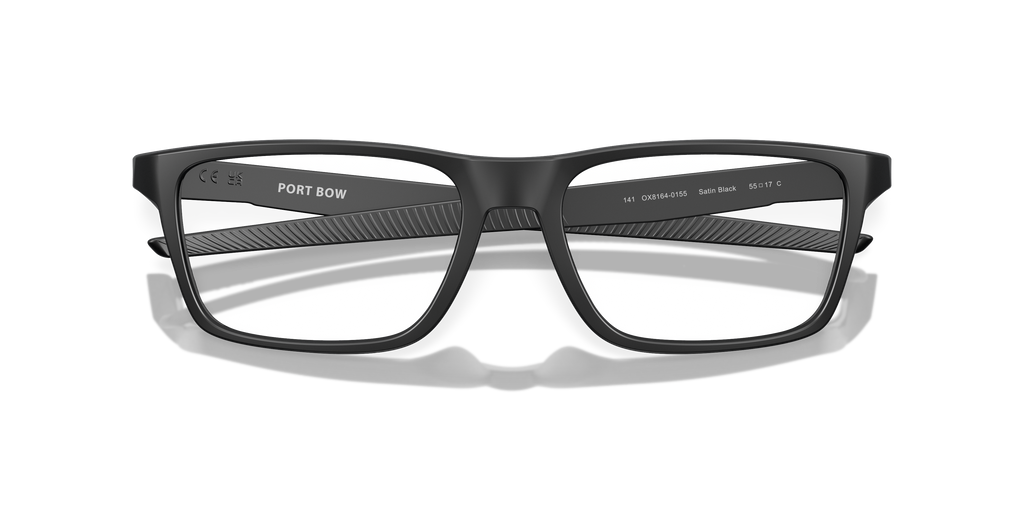 Oakley OX8164 Port Bow Men's Rectangle Eyeglass Frames - Satin Light Steel Frame