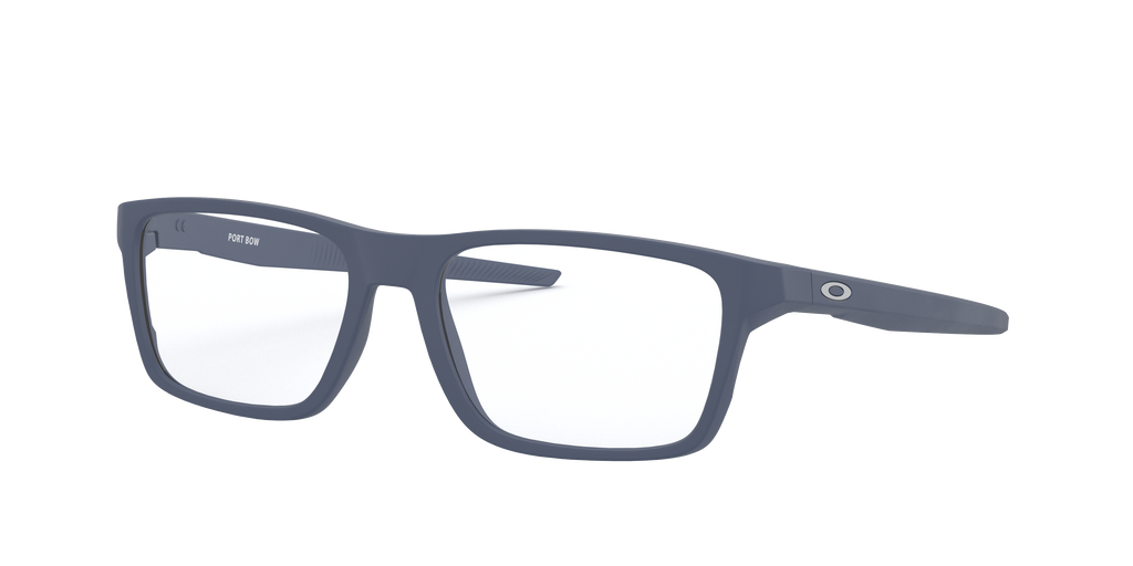 Oakley OX8164 Port Bow Men's Rectangle Eyeglass Frames - Satin Light Steel Frame