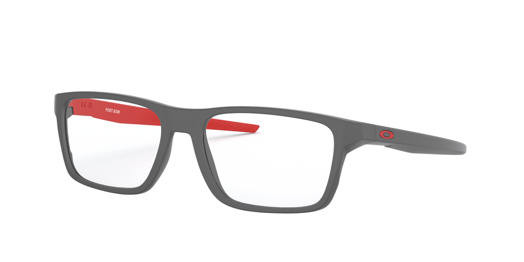 Oakley OX8164 Port Bow Men's Rectangle Eyeglass Frames - Satin Black Frame