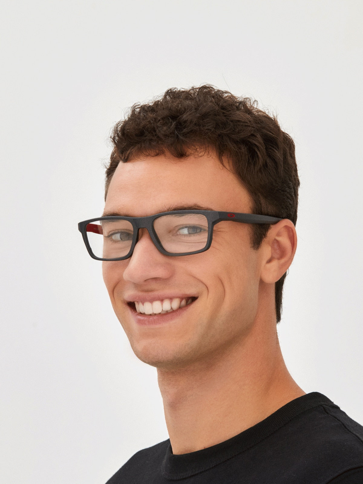 Oakley OX8164 Port Bow Men's Rectangle Eyeglass Frames - Satin Light Steel Frame