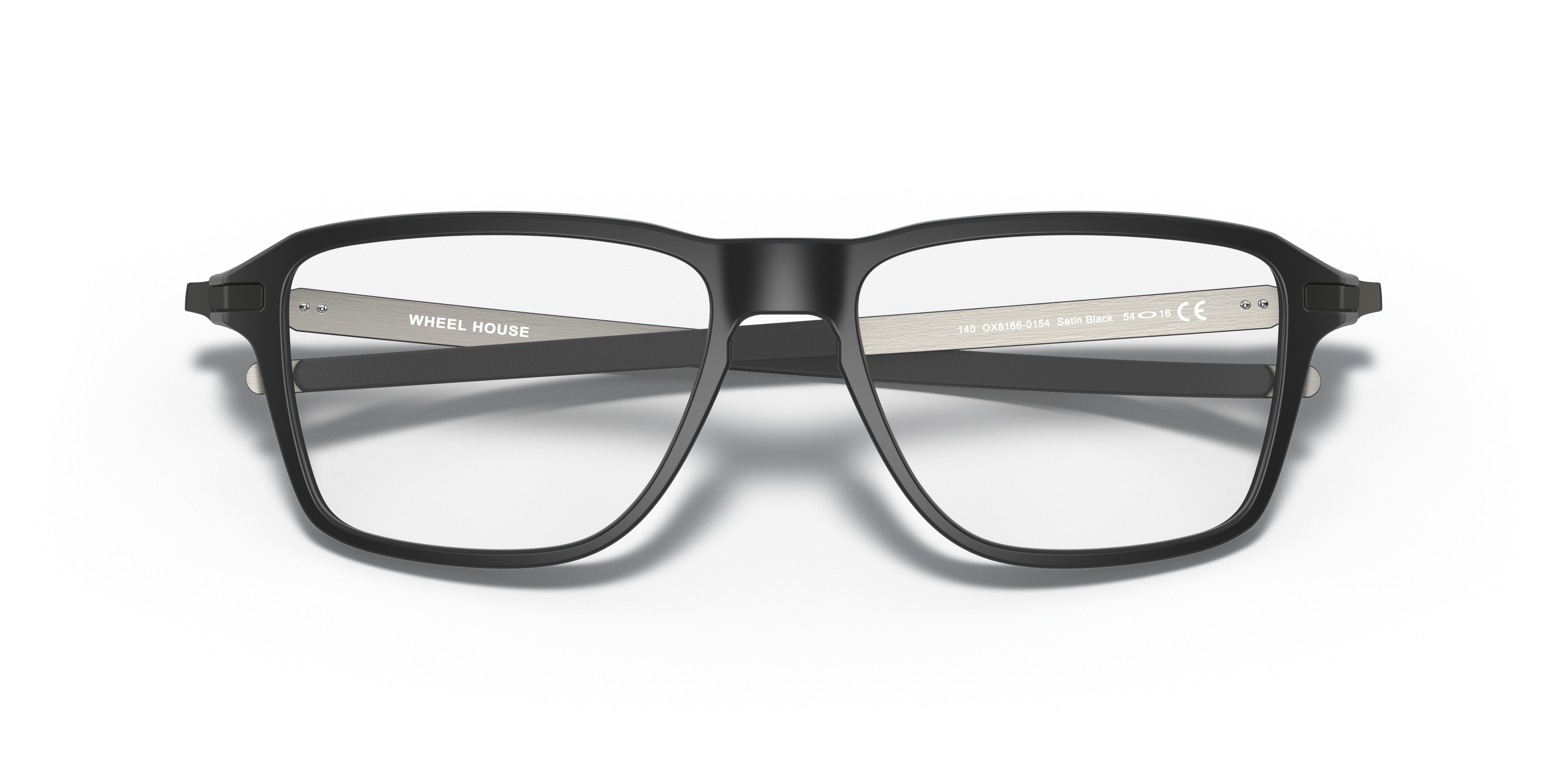 Oakley OX8166 Wheel House Men's Square Eyeglass Frames - Satin Black Frame