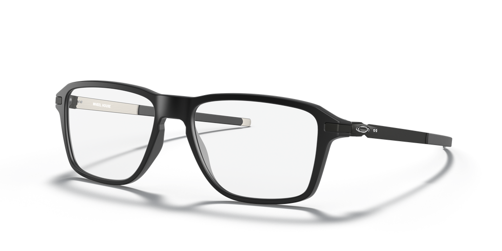Oakley OX8166 Wheel House Men's Square Eyeglass Frames - Satin Grey Smoke Frame