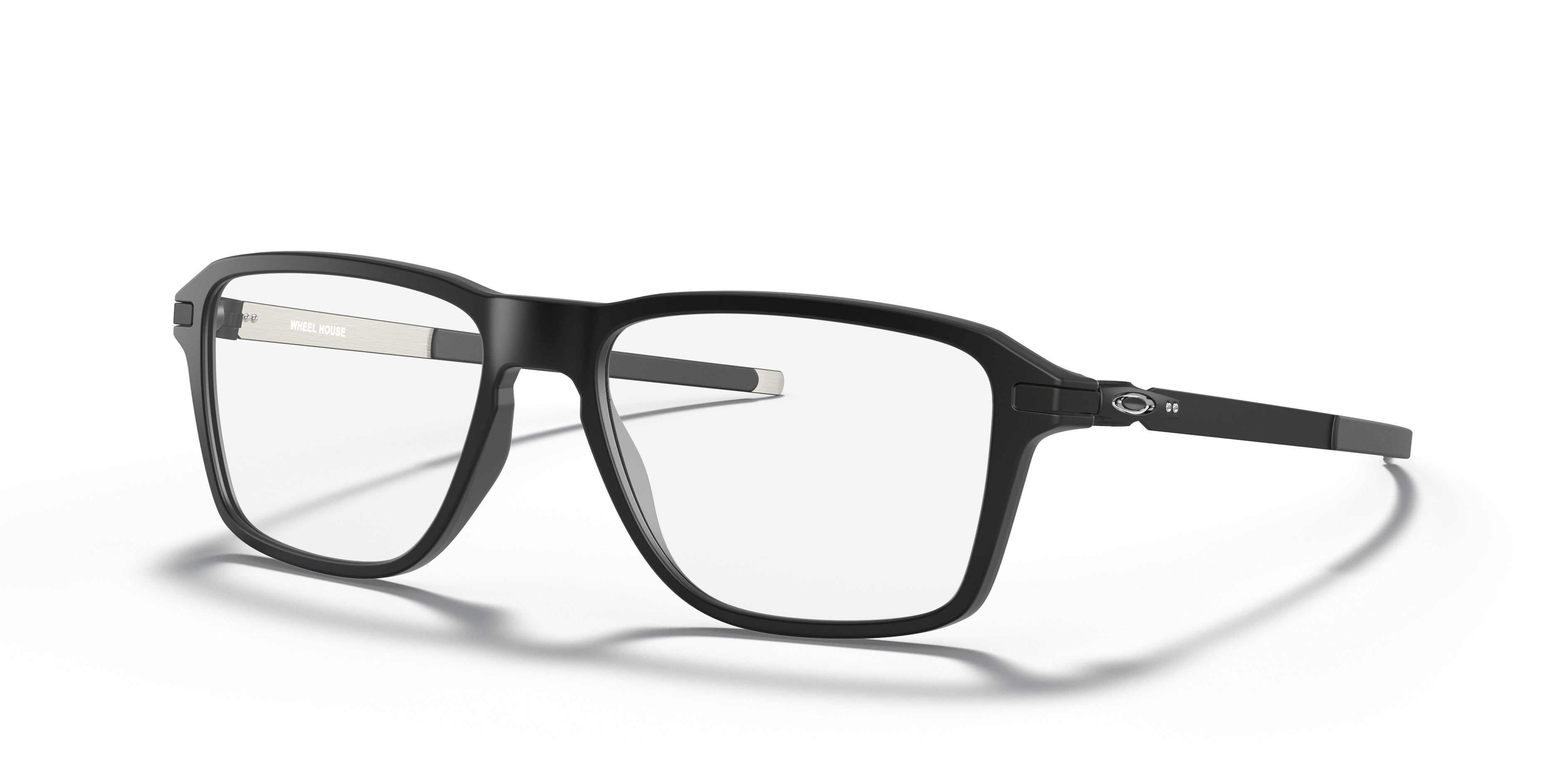 Oakley OX8166 Wheel House Men's Square Eyeglass Frames - Satin Grey Smoke Frame
