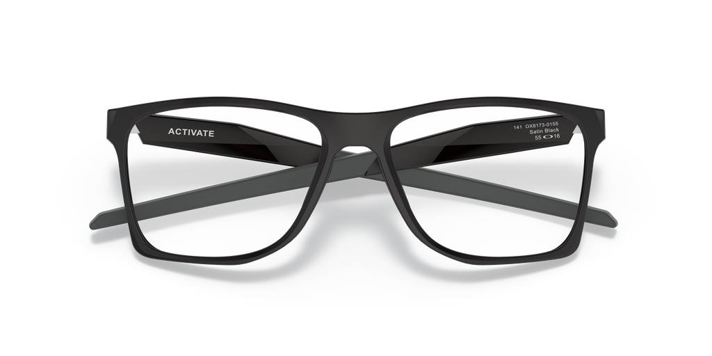 Oakley OX8173 Activate Men's Square Eyeglass Frames - Polished Black Fade Frame