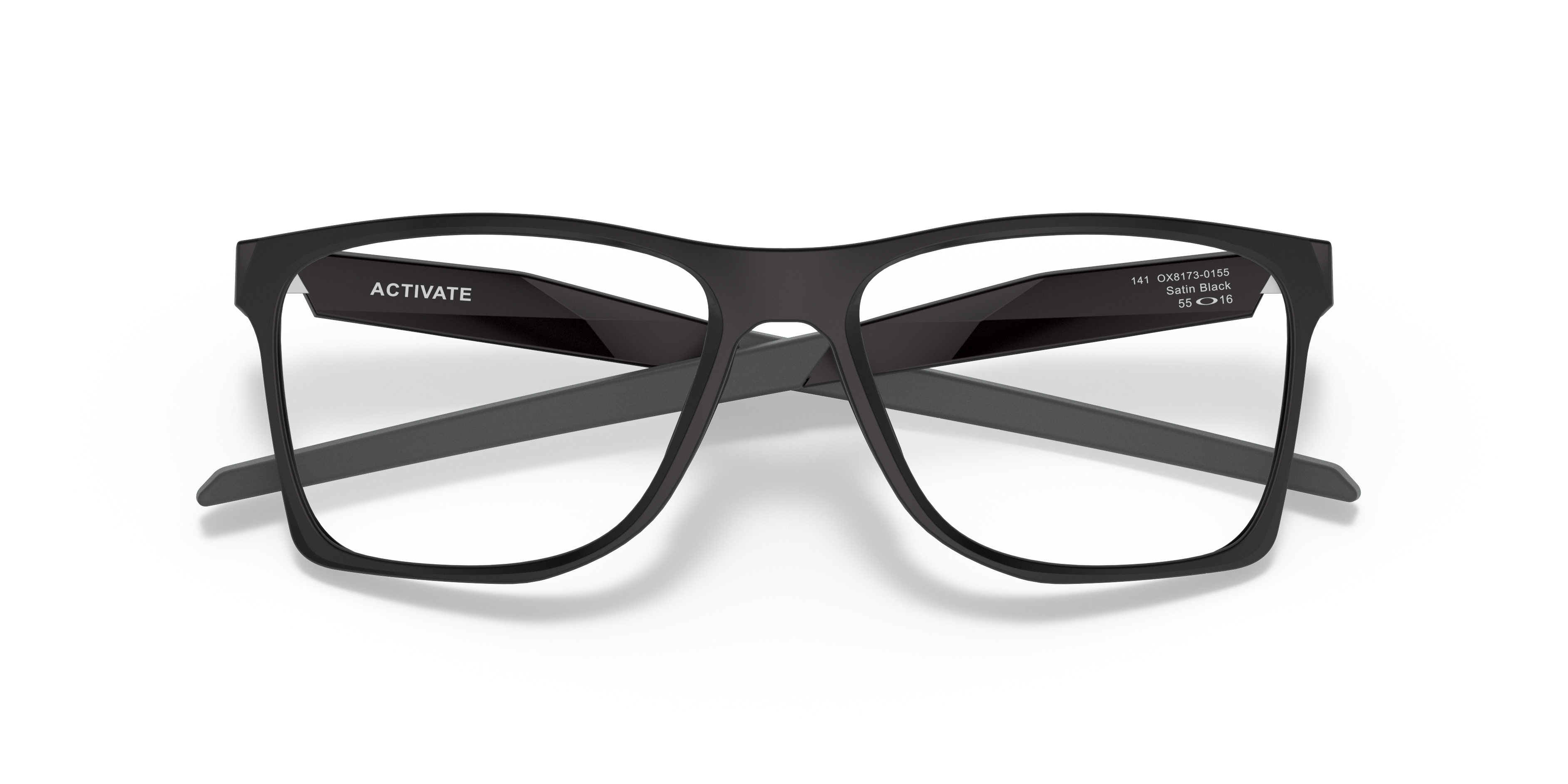 Oakley OX8173 Activate Men's Square Eyeglass Frames - Satin Black Frame