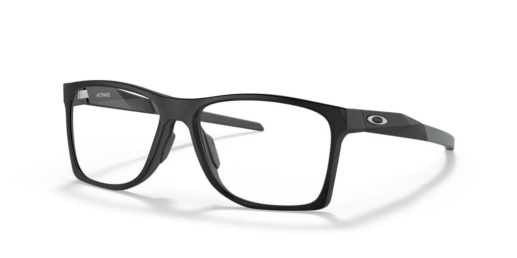 Oakley OX8173 Activate Men's Square Eyeglass Frames - Polished Black Fade Frame