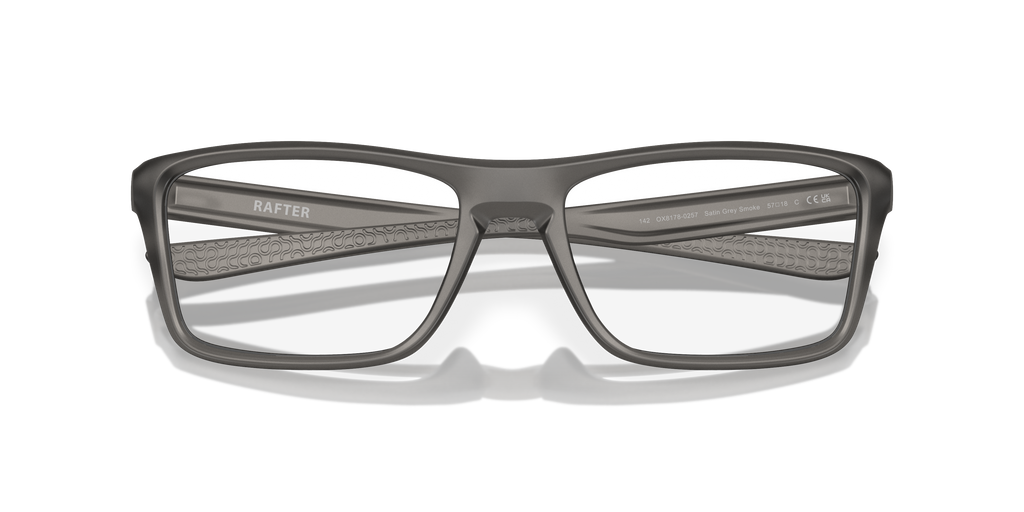 Oakley OX8178 Rafter Men's Rectangle Eyeglass Frames - Polished Clear Frame