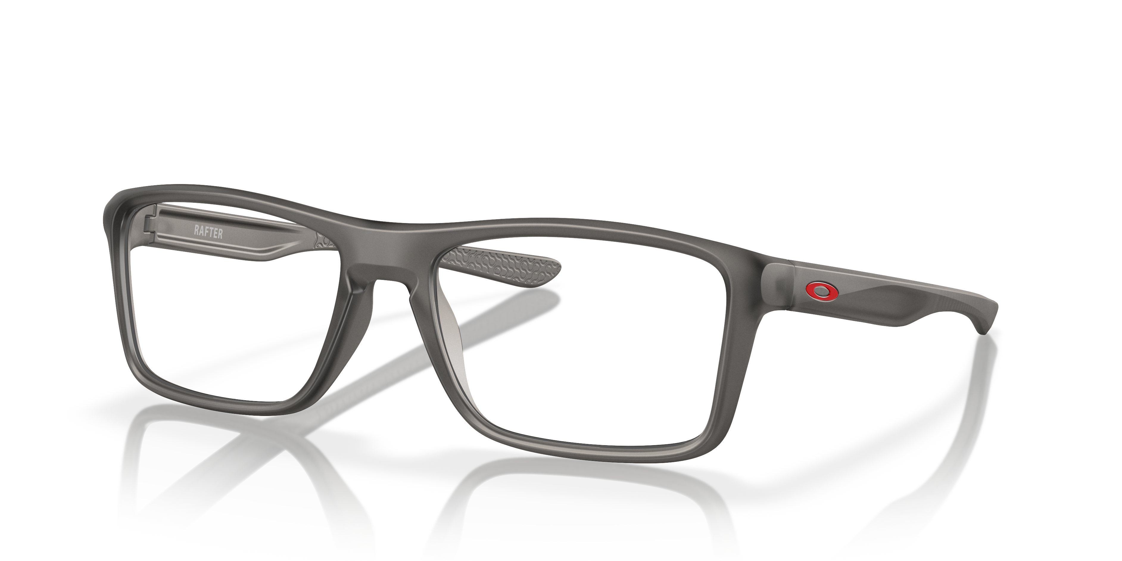 Oakley OX8178 Rafter Men's Rectangle Eyeglass Frames - Polished Clear Frame