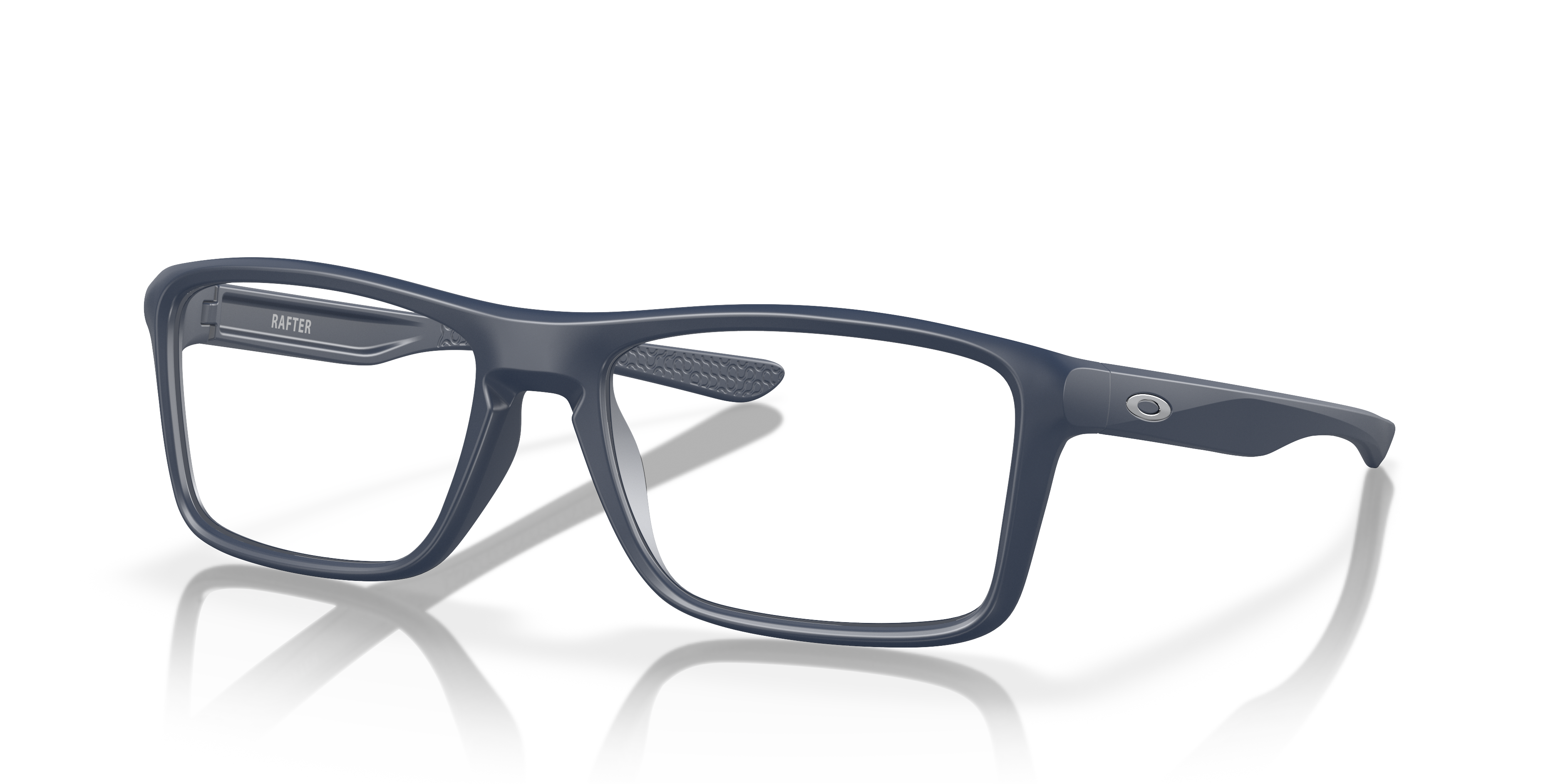 Oakley OX8178 Rafter Men's Rectangle Eyeglass Frames - Satin Grey Smoke Frame