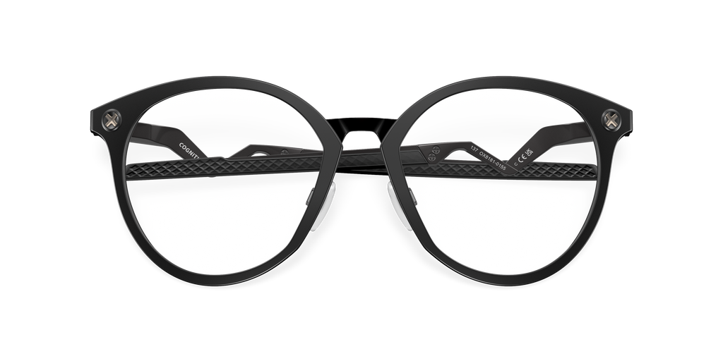 Oakley OX8181 Cognitive R Men's Round Eyeglass Frames - Polished Clear Frame