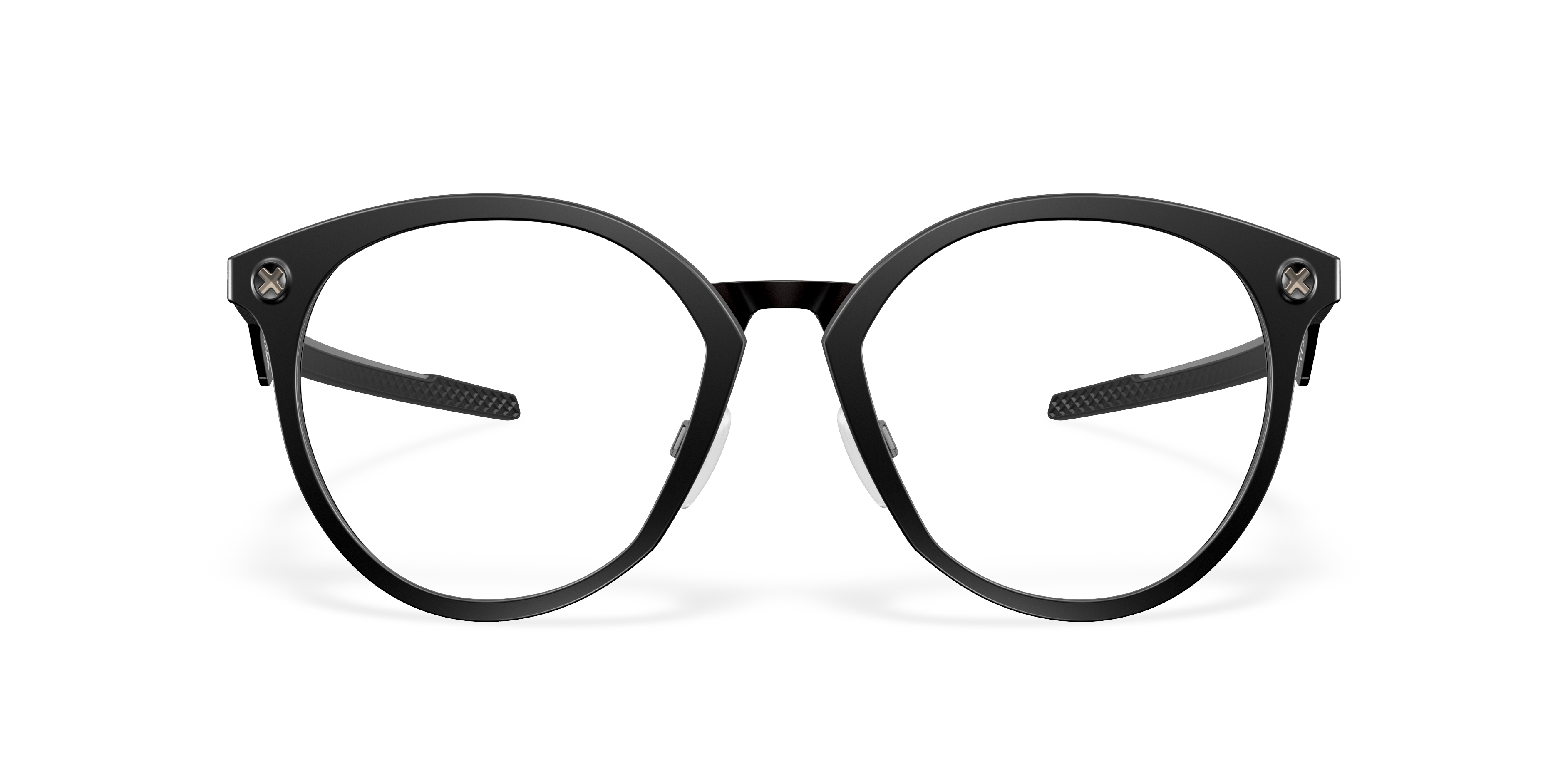 Oakley OX8181 Cognitive R Men's Round Eyeglass Frames - Satin Black Frame