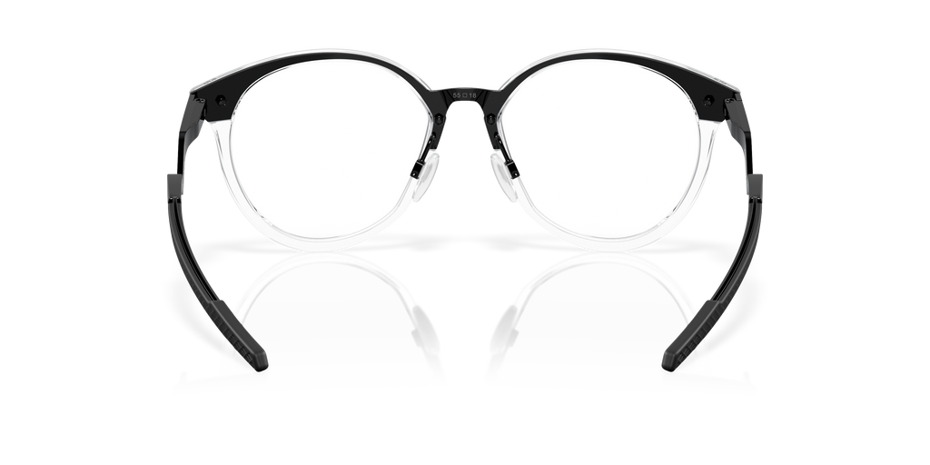 Oakley OX8181 Cognitive R Men's Round Eyeglass Frames - Polished Clear Frame
