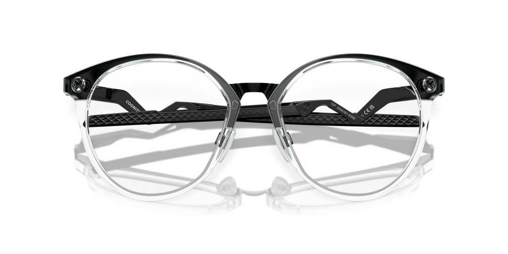 Oakley OX8181 Cognitive R Men's Round Eyeglass Frames - Satin Black Frame