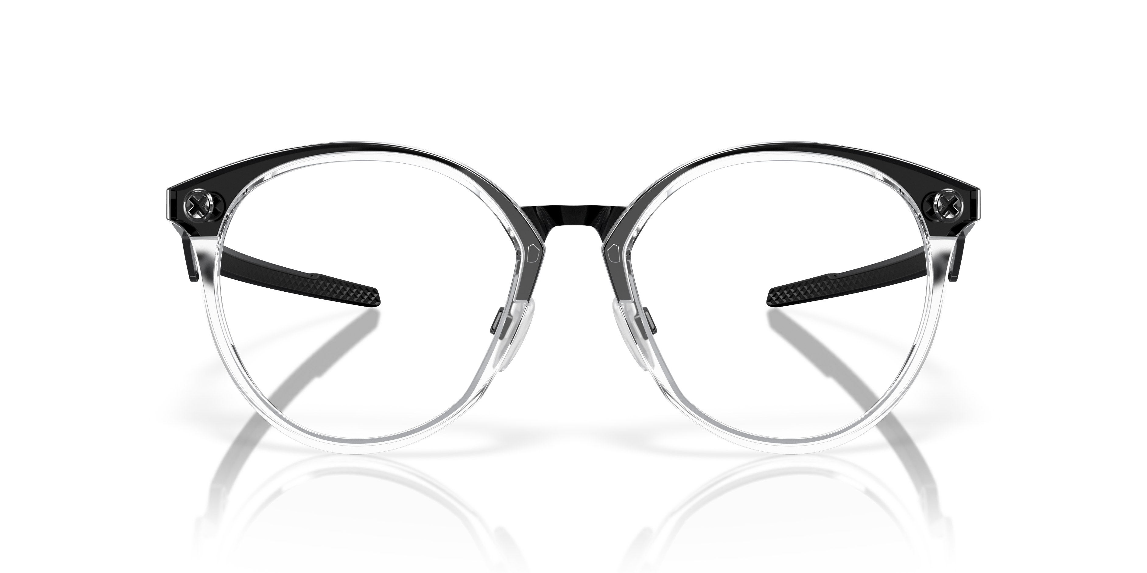 Oakley OX8181 Cognitive R Men's Round Eyeglass Frames - Satin Black Frame