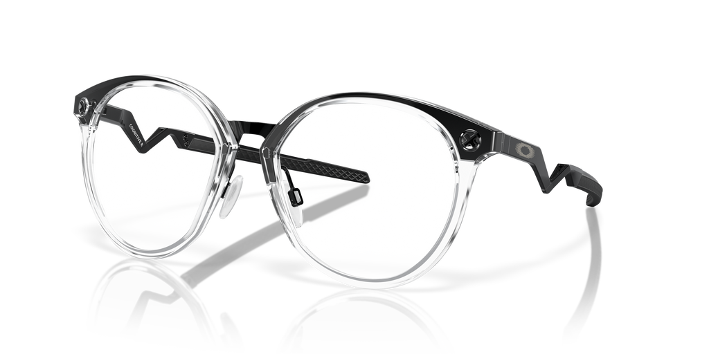 Oakley OX8181 Cognitive R Men's Round Eyeglass Frames - Satin Black Frame