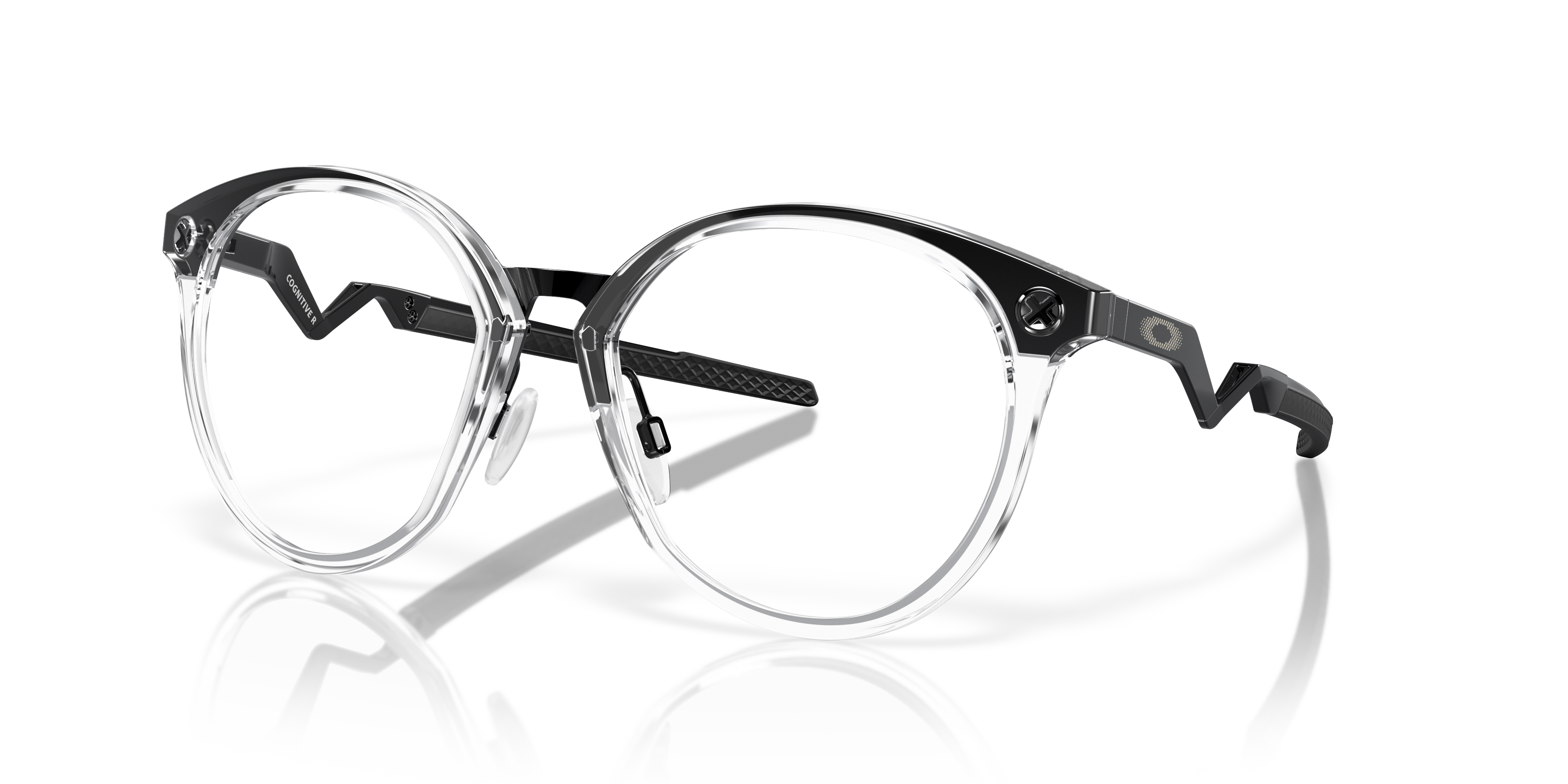 Oakley OX8181 Cognitive R Men's Round Eyeglass Frames - Satin Black Frame