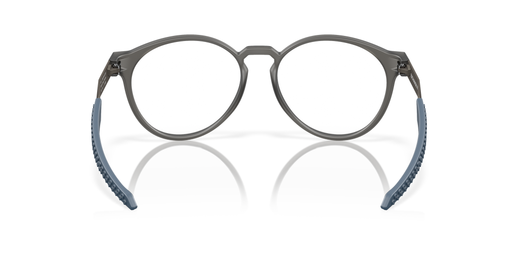 Oakley OX8184 Exchange R Men's Round Eyeglass Frames - Satin Grey Smoke Frame
