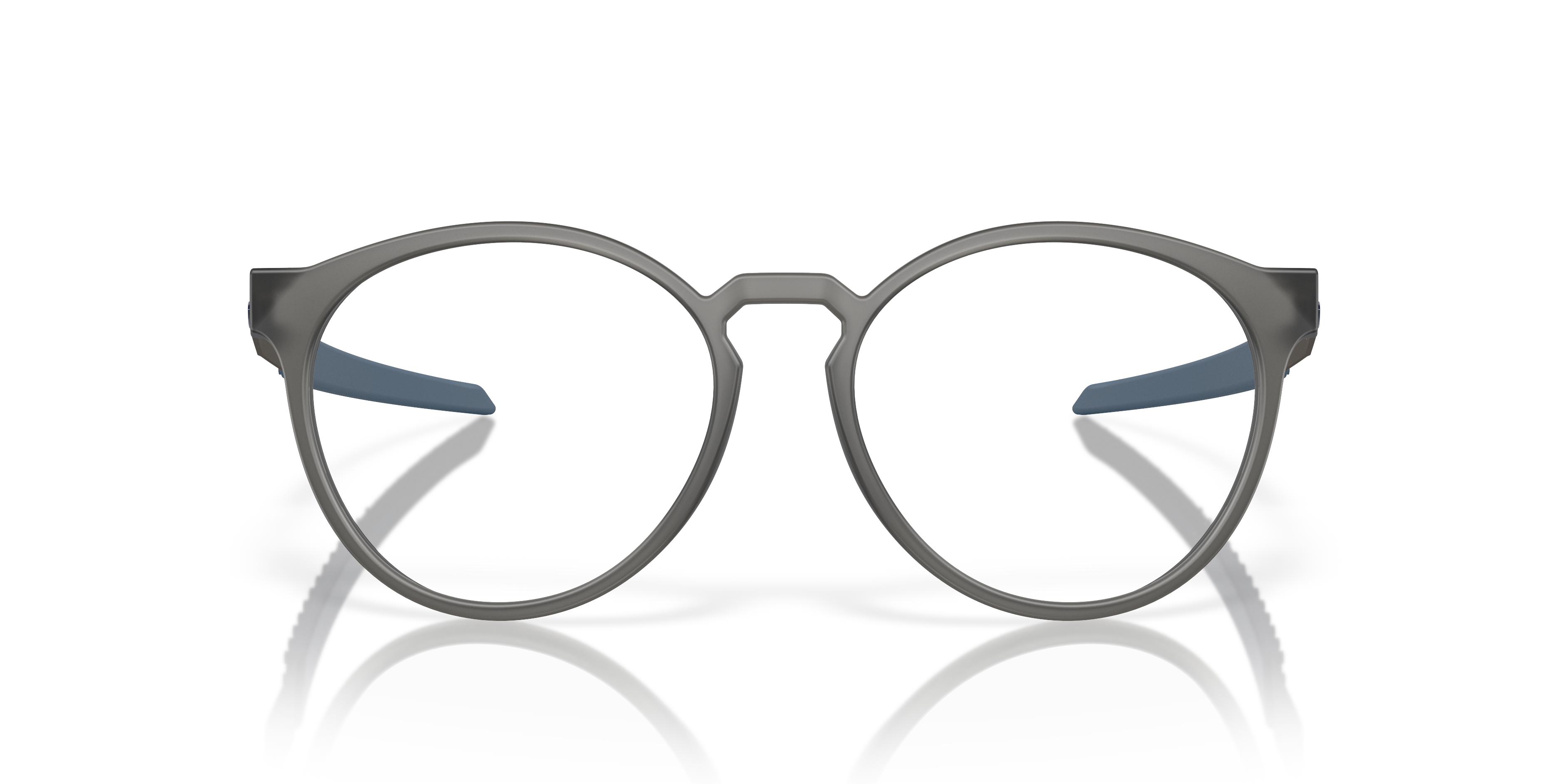 Oakley OX8184 Exchange R Men's Round Eyeglass Frames - Polished Clear Frame