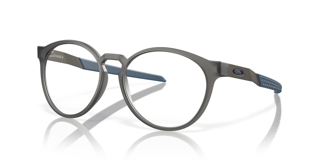 Oakley OX8184 Exchange R Men's Round Eyeglass Frames - Polished Clear Frame