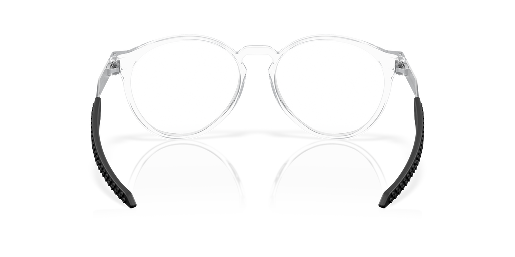 Oakley OX8184 Exchange R Men's Round Eyeglass Frames - Polished Clear Frame