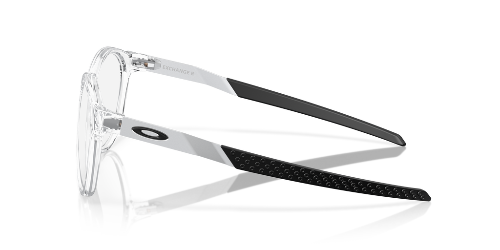 Oakley OX8184 Exchange R Men's Round Eyeglass Frames - Satin Grey Smoke Frame