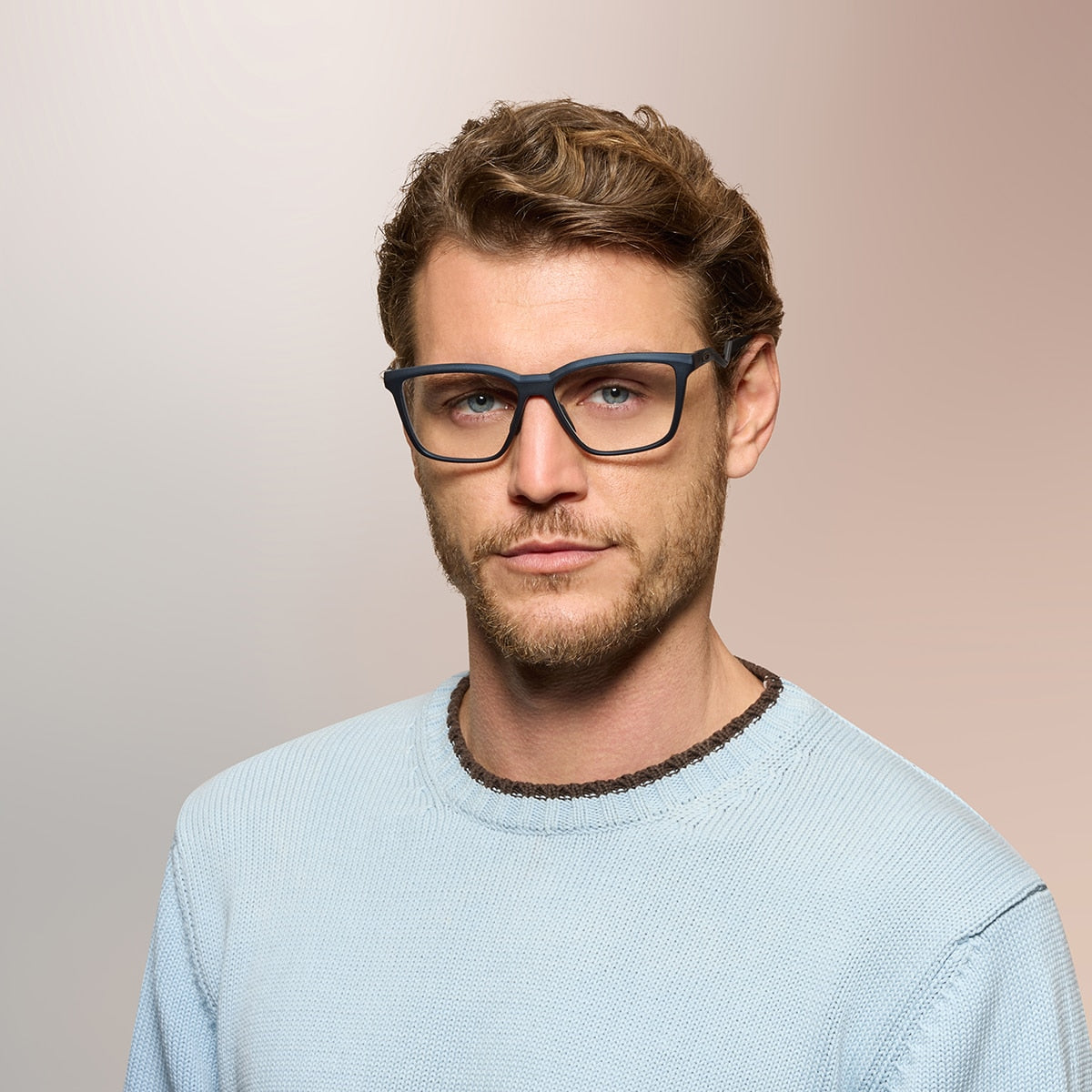Oakley OX8191 Enigma Mass Unisex Square Eyeglass Frames - Matte Blue Steel Frame