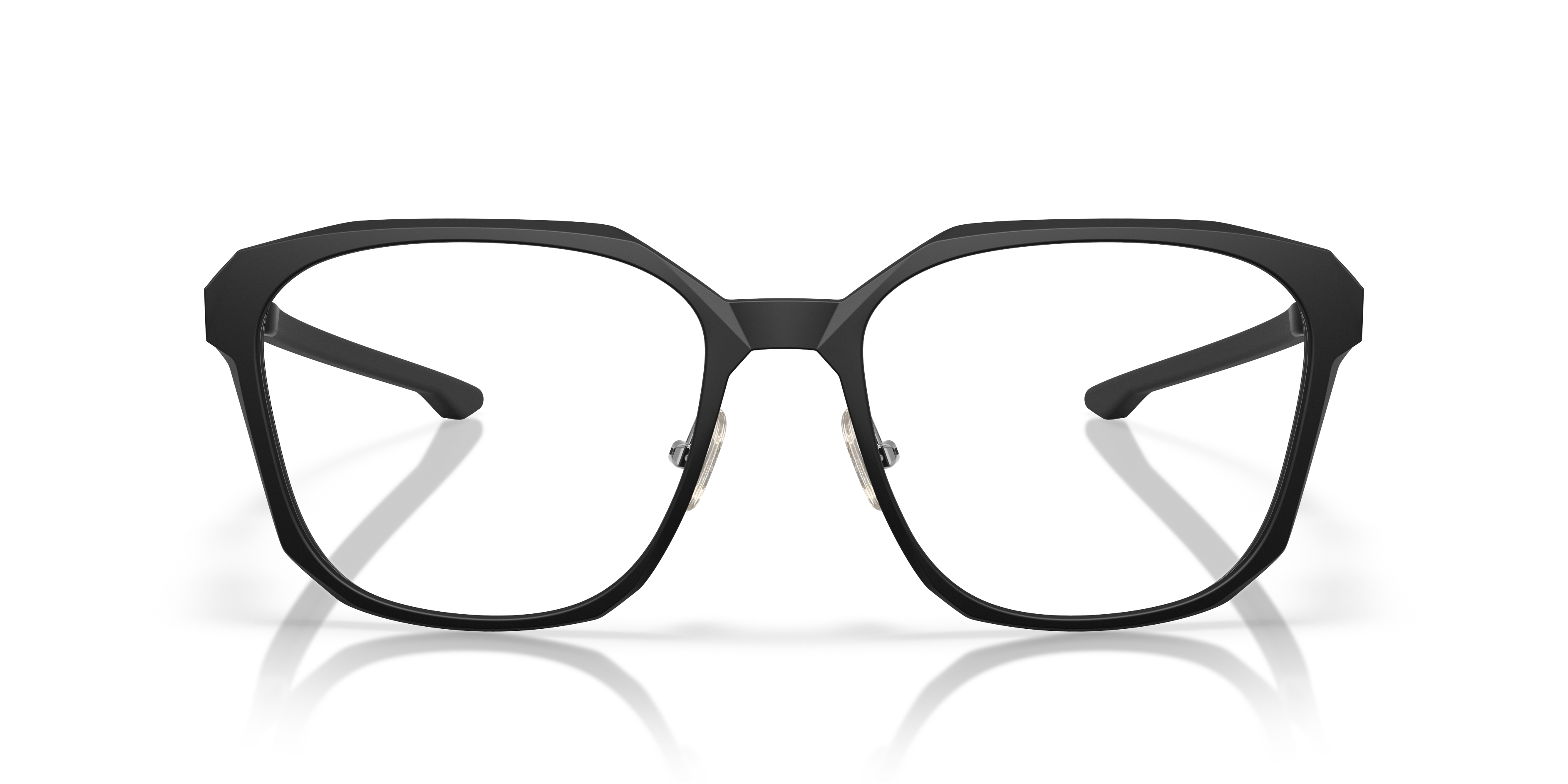 Oakley OX8193 Slender Men's Square Eyeglass Frames - Polished Clear Frame