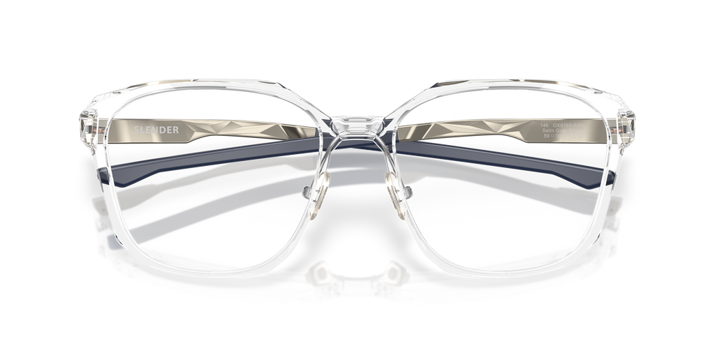 Oakley OX8193 Slender Men's Square Eyeglass Frames - Satin Black Frame