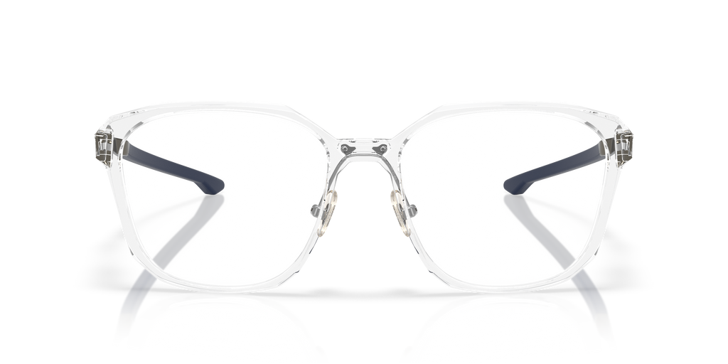 Oakley OX8193 Slender Men's Square Eyeglass Frames - Polished Clear Frame