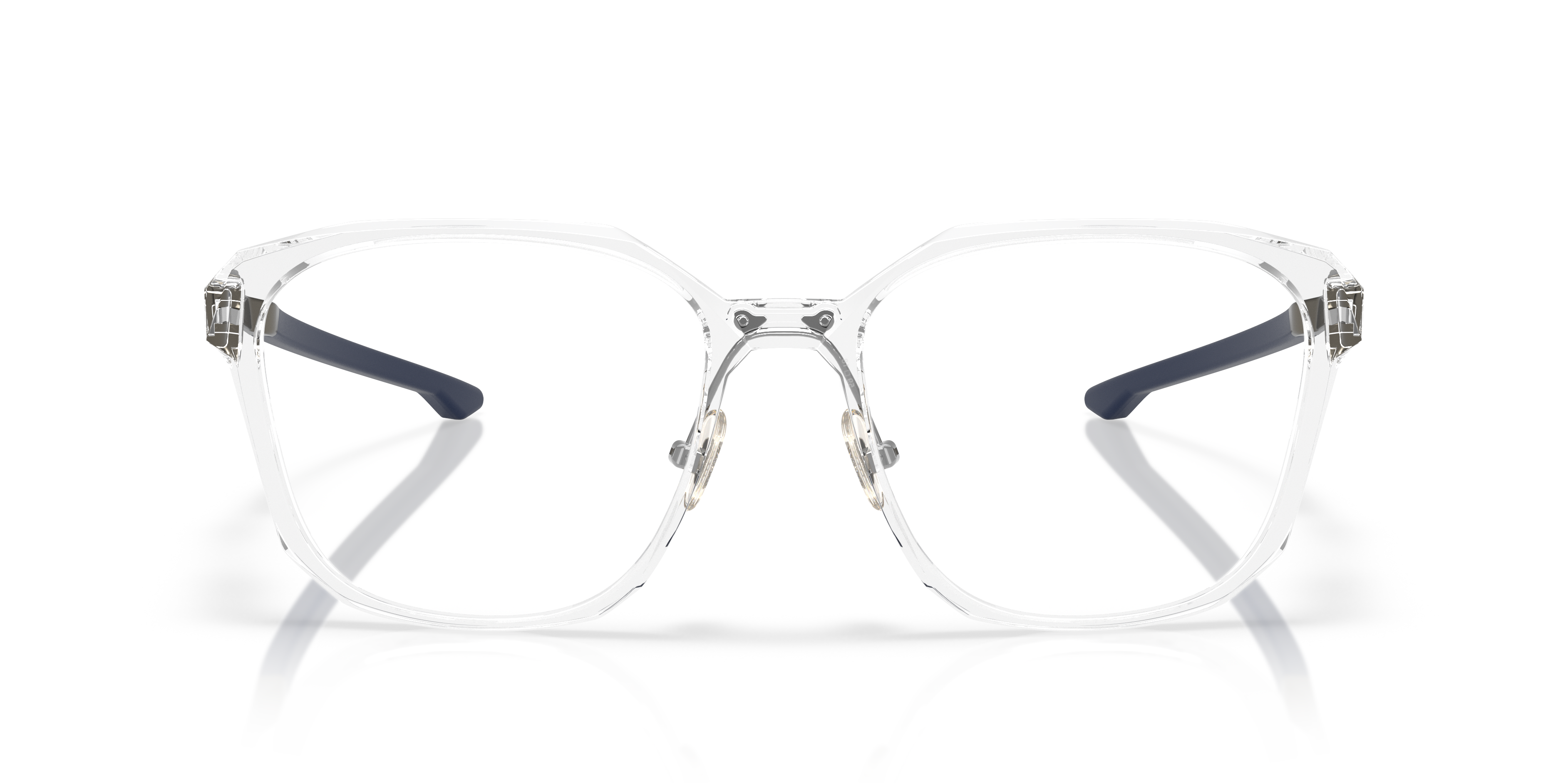 Oakley OX8193 Slender Men's Square Eyeglass Frames - Polished Clear Frame