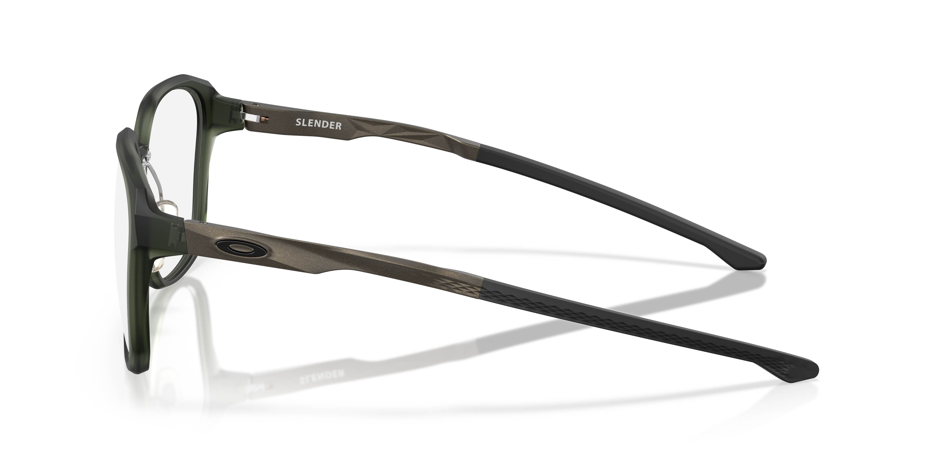 Oakley OX8193 Slender Men's Square Eyeglass Frames - Matte Olive Ink Frame