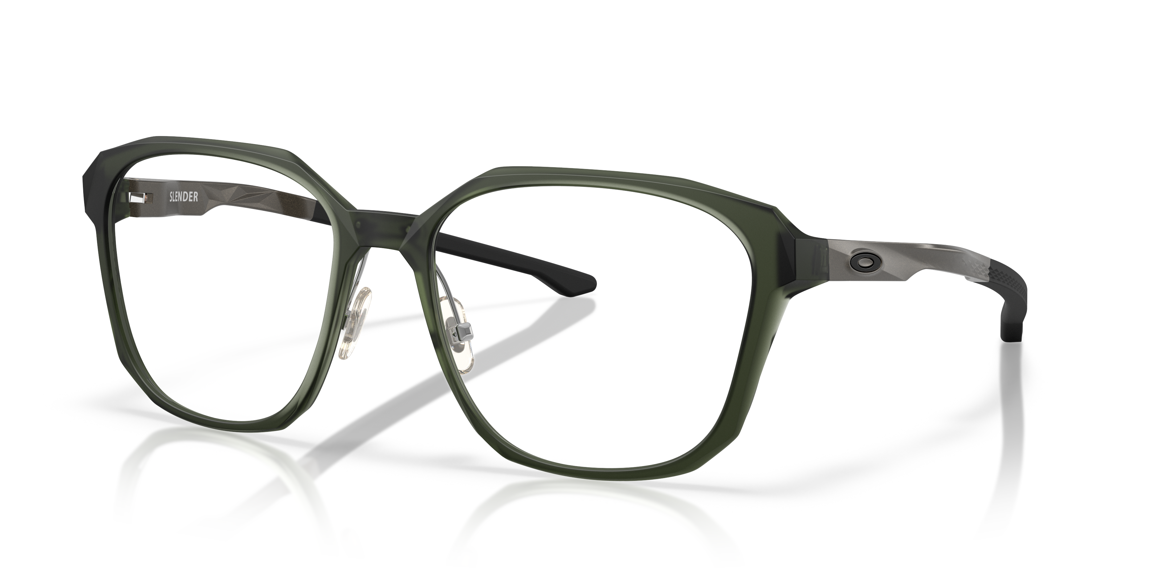 Oakley OX8193 Slender Men's Square Eyeglass Frames - Matte Olive Ink Frame