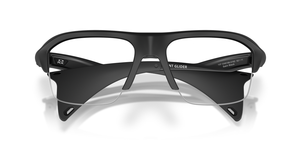 Oakley OX8198 Stunt Glider Unisex Rectangle Eyeglass Frames - Satin Black Frame
