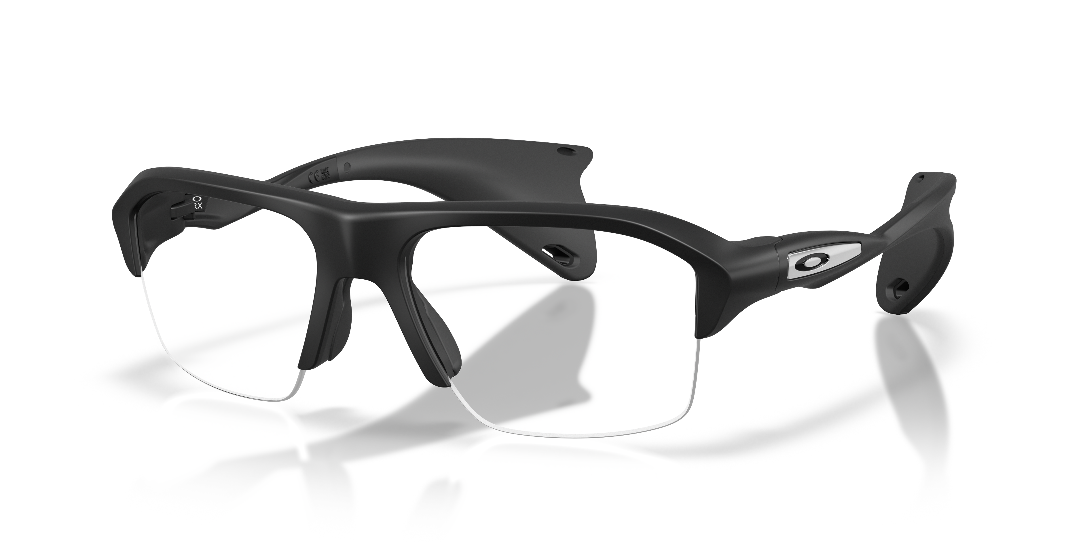 Oakley OX8198 Stunt Glider Unisex Rectangle Eyeglass Frames - Satin Grey Smoke Frame