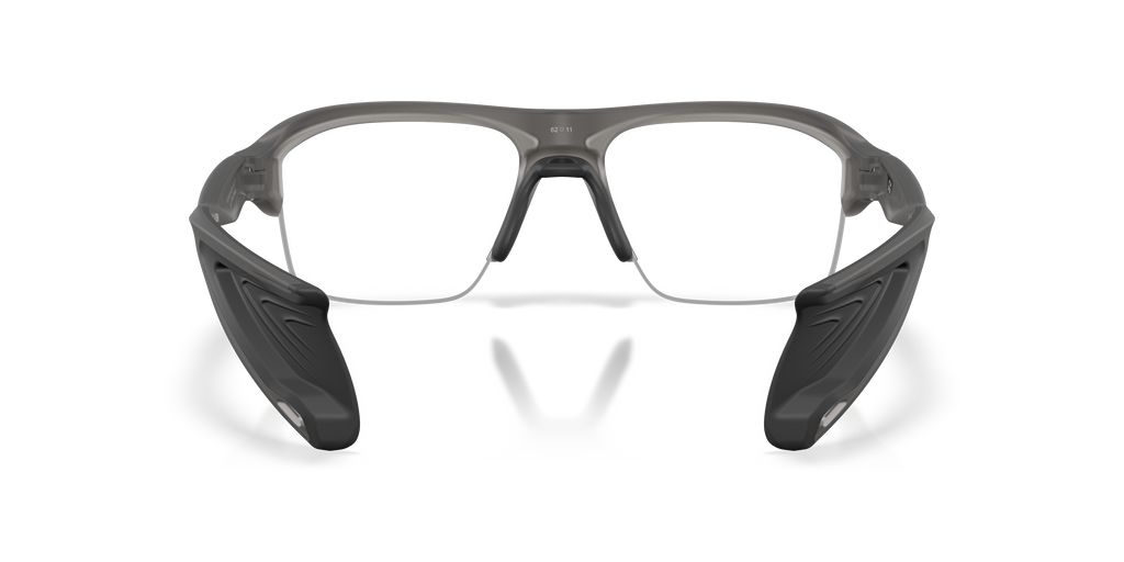 Oakley OX8198 Stunt Glider Unisex Rectangle Eyeglass Frames - Satin Grey Smoke Frame