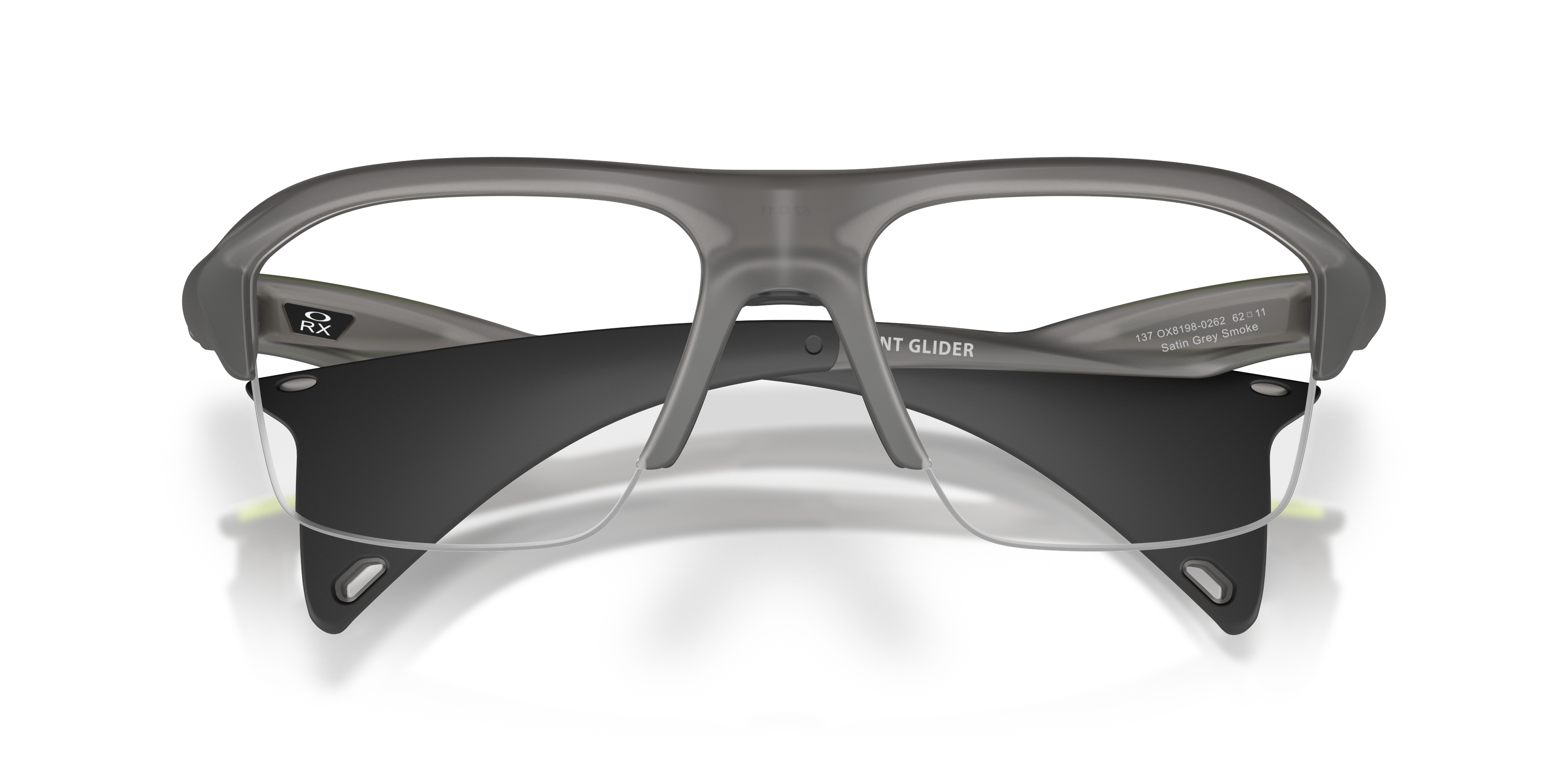 Oakley OX8198 Stunt Glider Unisex Rectangle Eyeglass Frames - Satin Black Frame