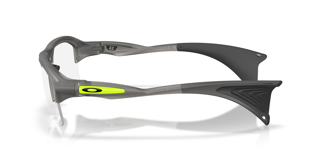 Oakley OX8198 Stunt Glider Unisex Rectangle Eyeglass Frames - Satin Grey Smoke Frame